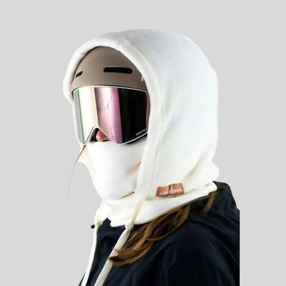 Kominiarka do sportów zimowych – ocieplana maska na twarz kompatybilna z kaskiem, przeznaczona do jazdy na nartach i snowboardzie 4