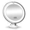 LUDRU Makijażu LED z 10-krotnym powiększeniem i lusterkiem obrotowym 360 °