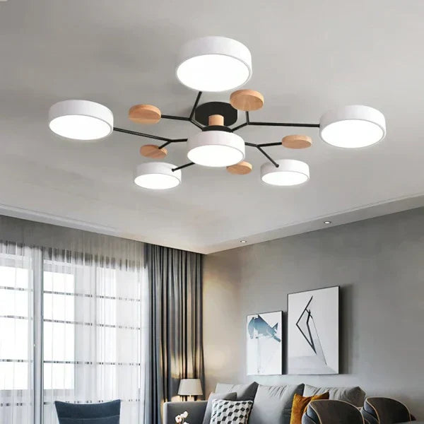 Lampa Sufitowa LED | Lampy Sufitowe do Salonu w Stylu Skandynawskim
