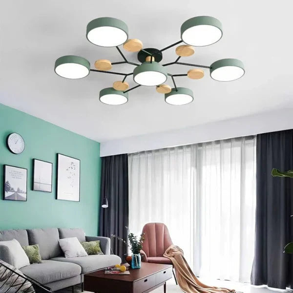 Lampa Sufitowa LED | Lampy Sufitowe do Salonu w Stylu Skandynawskim