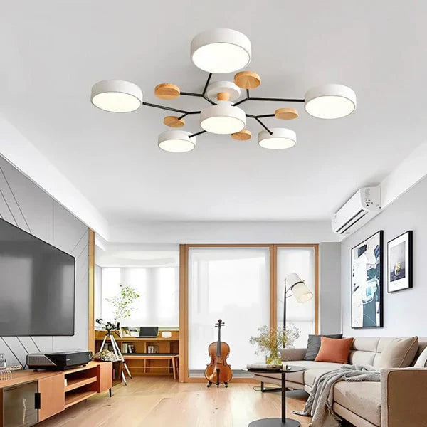 Lampa Sufitowa LED | Lampy Sufitowe do Salonu w Stylu Skandynawskim