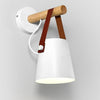 Lampa ścienna w stylu nordyckim - minimalistyczne oświetlenie ścienne z abażysterem