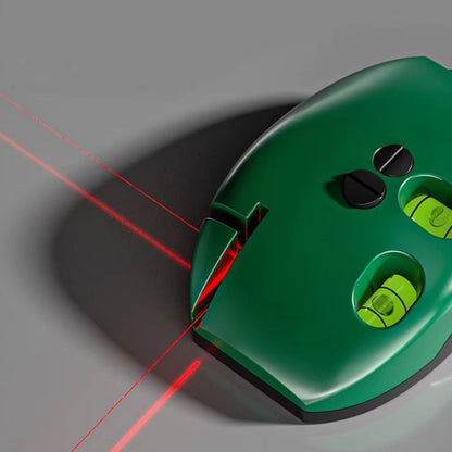 Laserhulp 90 ° do precyzyjnego układania płytek - kompaktowy i łatwy w użyciu z dwoma liniami laserowymi i wspornikiem ściennym