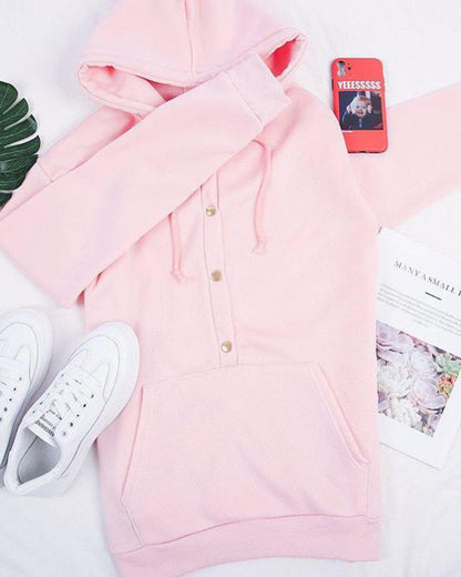 Leilani | Luźna bluza z kapturem i ściągaczami