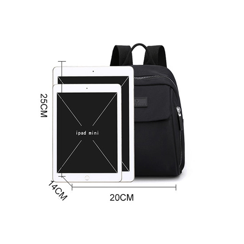 Mini Backpack Kobiety - lekki codzienny plecak z kilkoma przedmiotami i regulowanymi paskami - idealny na wycieczki i szkołę