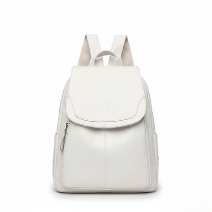 Plecak damski skórzany z zabezpieczeniem RFID do miasta i podróży