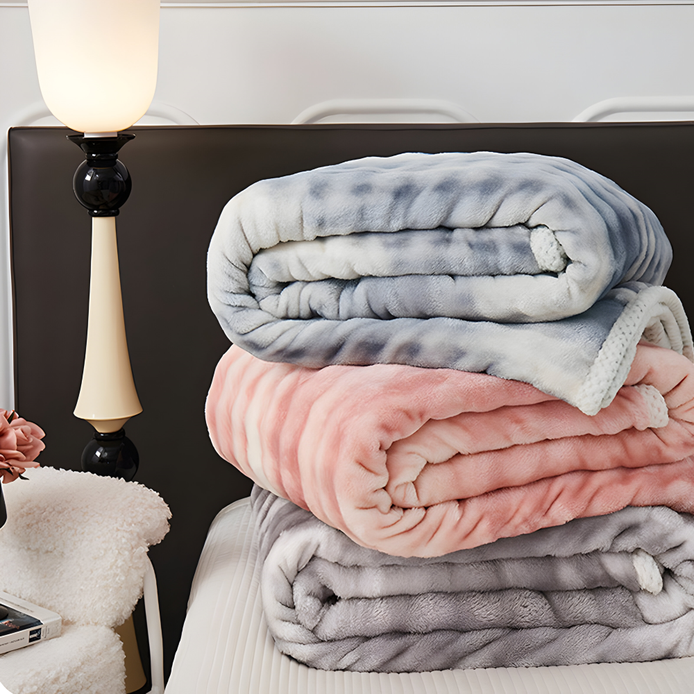 Pluszowy, zimowy kocyk – dwustronny, ultramiękki koc na sofę i łóżko 2