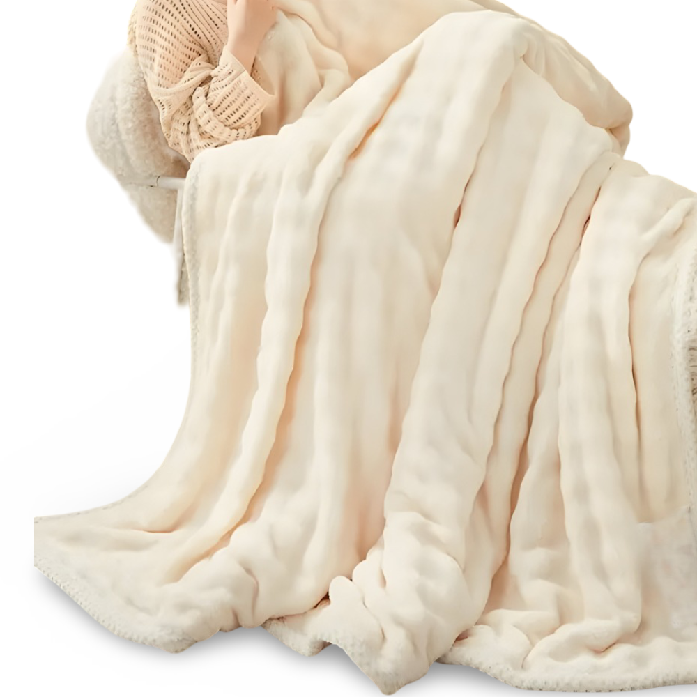 Pluszowy, zimowy kocyk – dwustronny, ultramiękki koc na sofę i łóżko 5