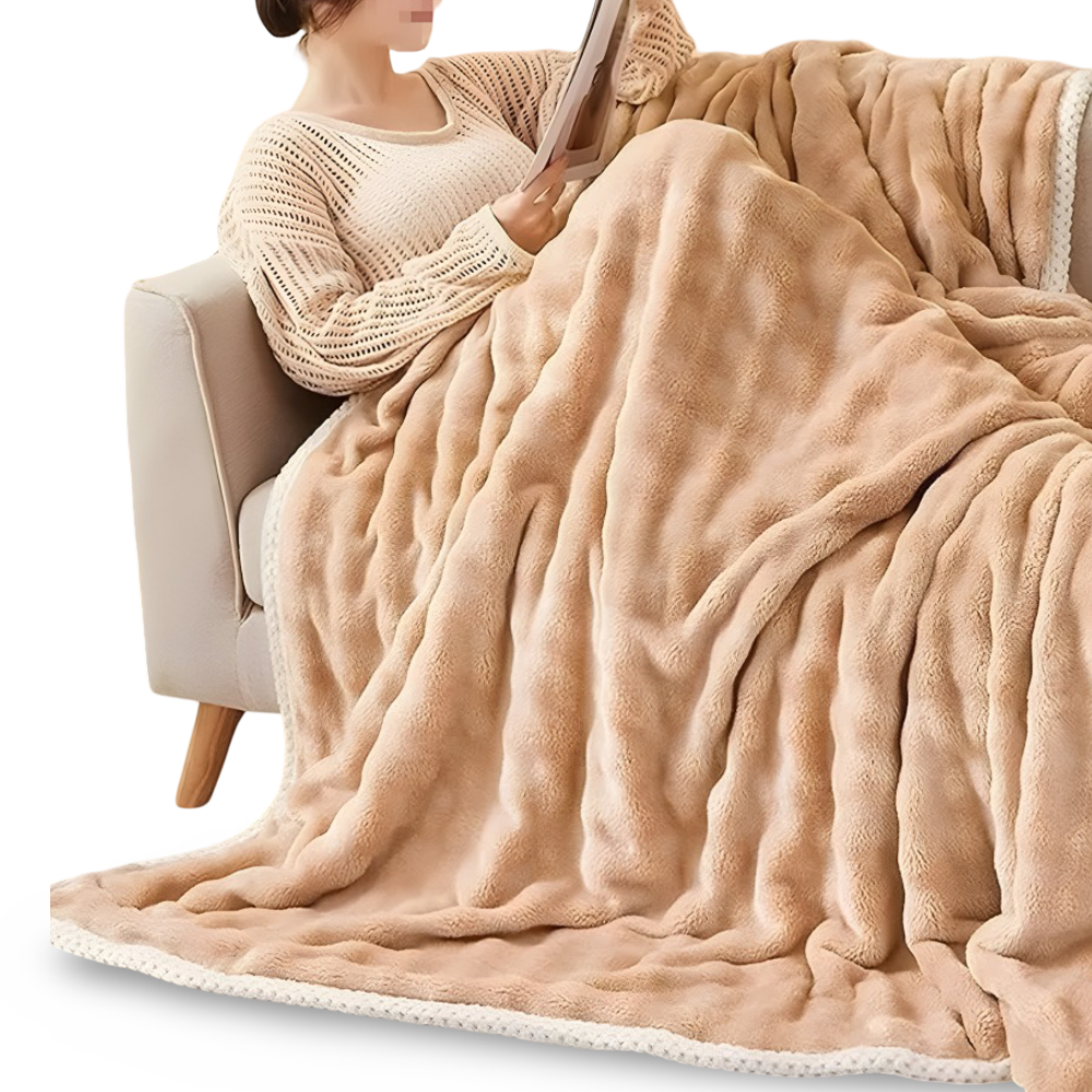 Pluszowy, zimowy kocyk – dwustronny, ultramiękki koc na sofę i łóżko 6