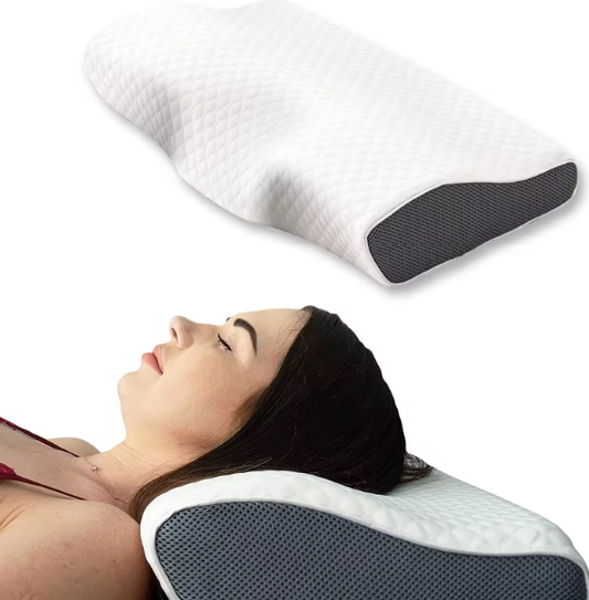Poduszka Ortopedyczna Anty-Snurk z Ergonomicznym Wsparciem do Spania – Hipoalergiczna, Chłodząca, Zdejmowana Poszewka