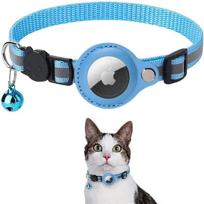 Premium Cat Neck pasek z regulacją integracji Airtday, odporną na warunki atmosferyczne, odblaskowe, do precyzyjnego śledzenia lokalizacji