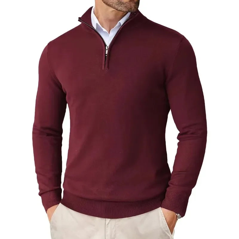 Premium | Męski sweter rozpinany na zamek