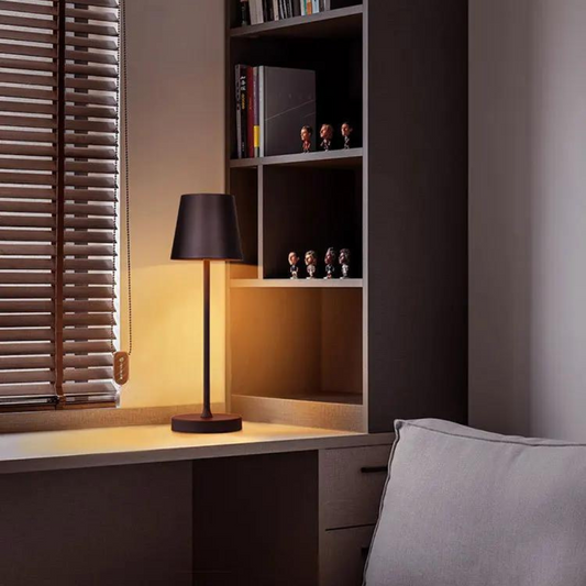 Przenośna lampa sukienowa z kontrolą dotykową bezczelną i kompaktową dla stolika lub biurka