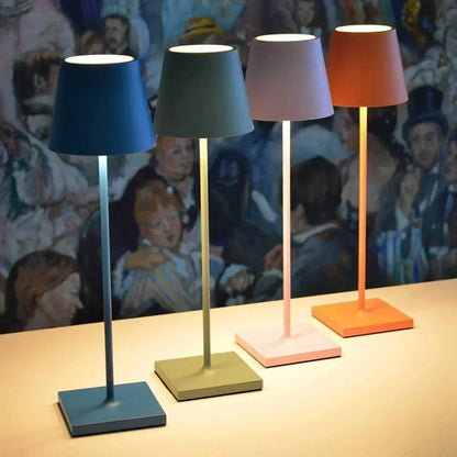 Przenośna lampa sukienowa z kontrolą dotykową bezczelną i kompaktową dla stolika lub biurka