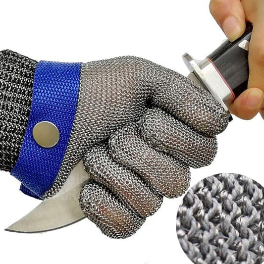 Rękawiczki bezpieczeństwa wykonane ze stali nierdzewnej z ergonomicznym designem -odporne na cięcie i korozję dla przemysłu i gospodarstwa domowego