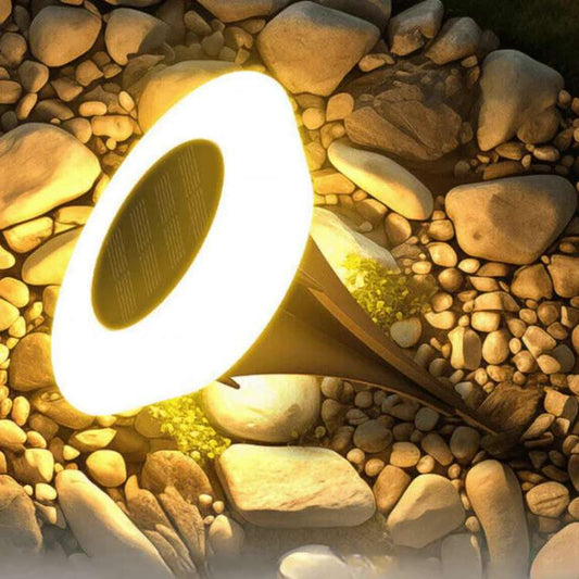 Solar -zasilane lampy ogrodowe | 4 ustawione na cały rok użytkowania na świeżym powietrzu