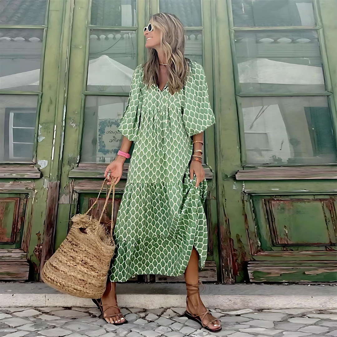 Sukienka Maxi | Moda damska na letnie imprezy ogrodowe i brunche