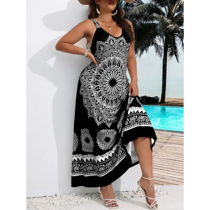 Sukienka maxi | Długie sukienki dla kobiet plus size na lato