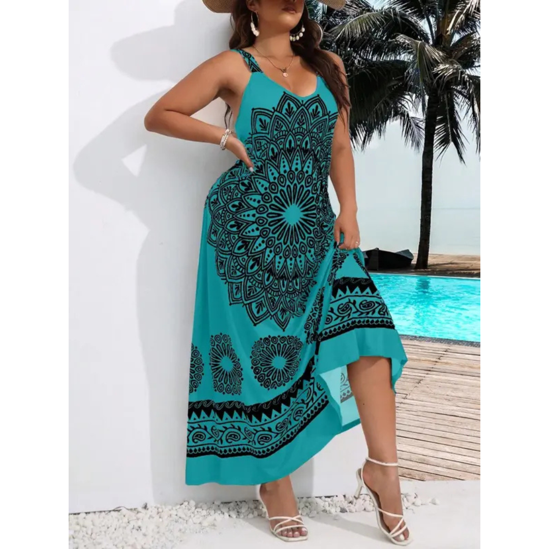 Sukienka maxi | Długie sukienki dla kobiet plus size na lato