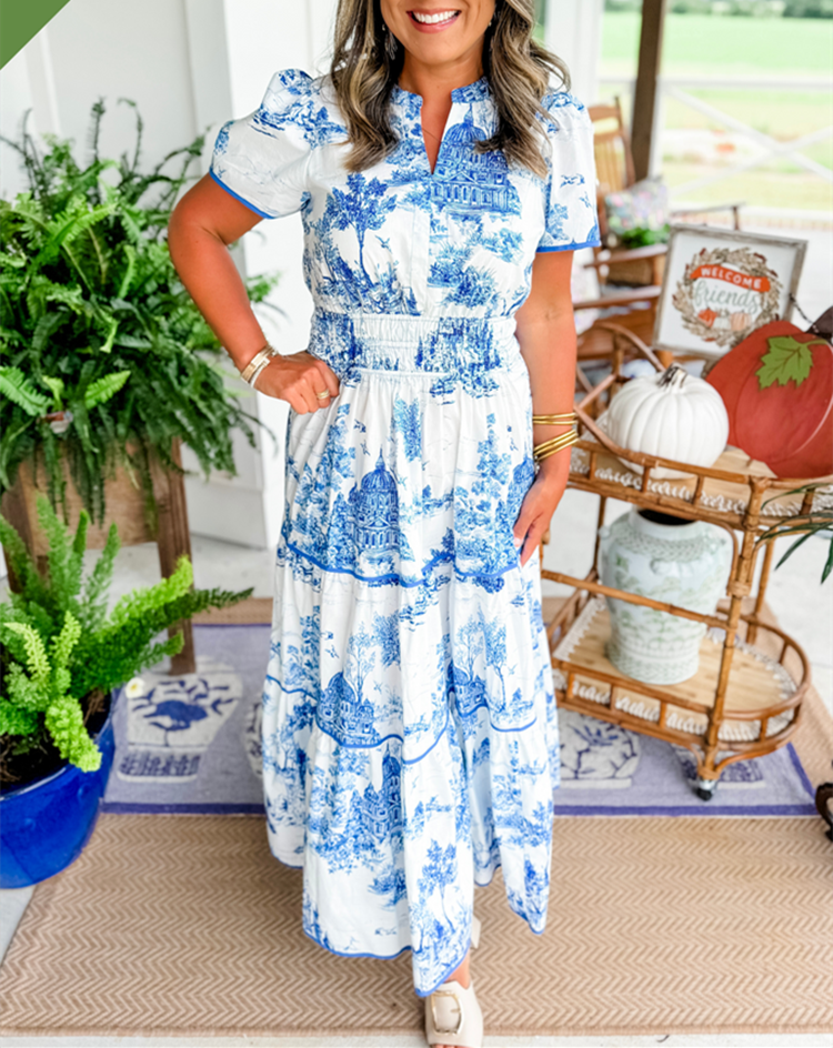 Sukienka maxi | Wiosenna moda damska na przyjęcie ogrodowe