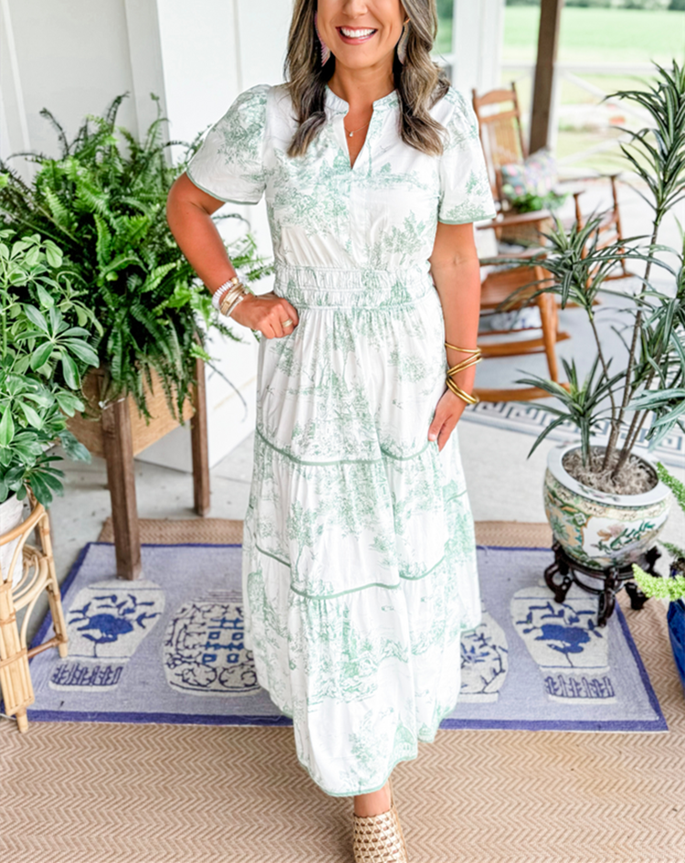 Sukienka maxi | Wiosenna moda damska na przyjęcie ogrodowe