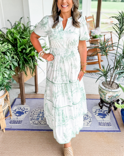 Sukienka maxi | Wiosenna moda damska na przyjęcie ogrodowe