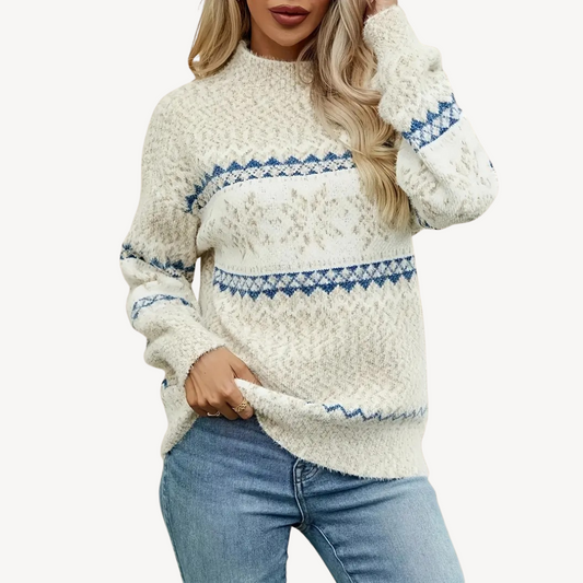 Swetry dzianinowe dla kobiet | Zimowa moda dla kobiet ze wzorami Fair Isle