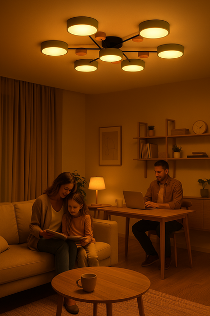 Światło sufitowe LED | Współczesna lampa sufitowa do stylowych akcentów oświetleniowych