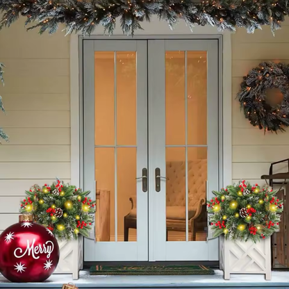 Świecący wianek świąteczny – do doniczek i jako dekoracja 3