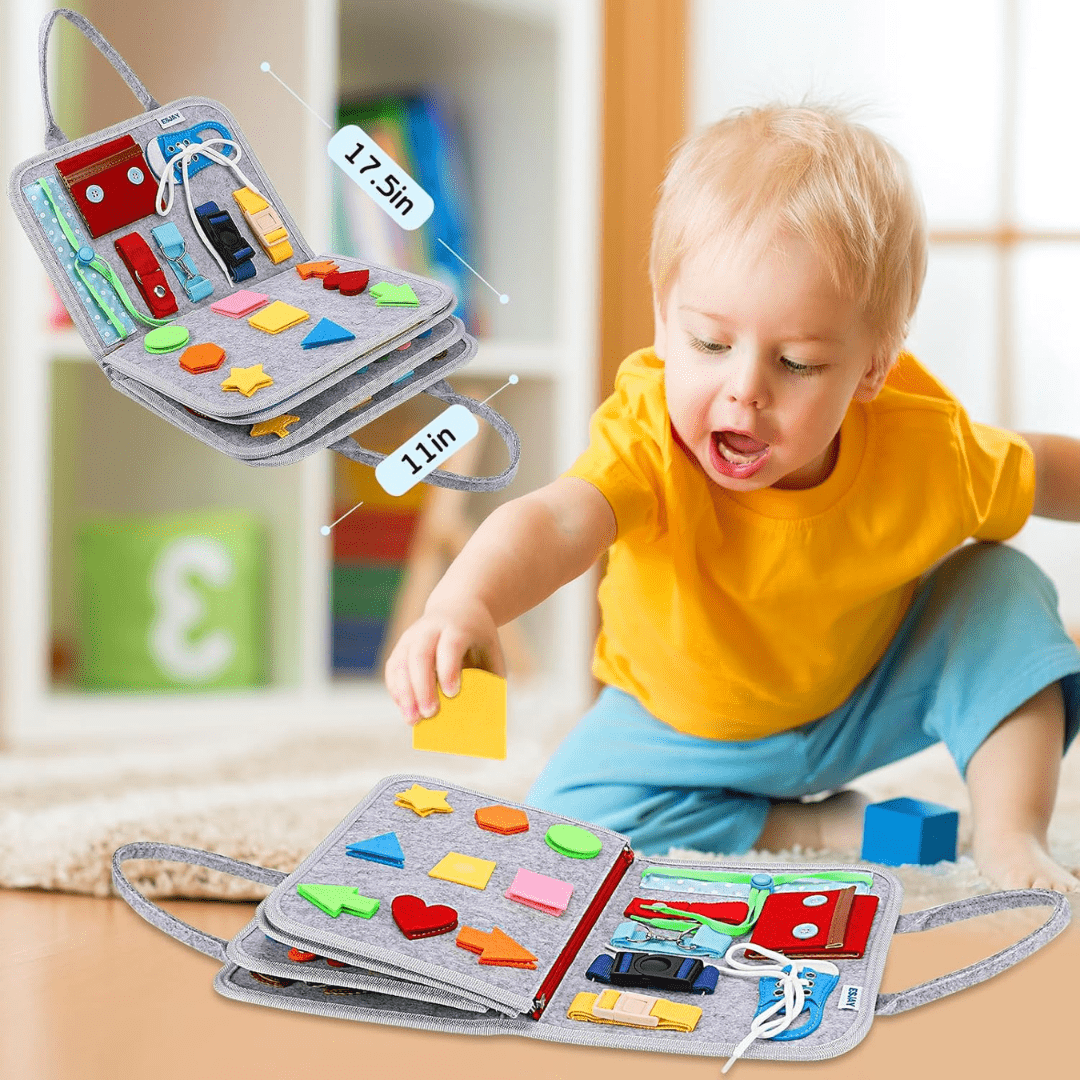 Tablica aktywności Montessori | Zabawka edukacyjna dla dzieci w wieku 2-5 lat