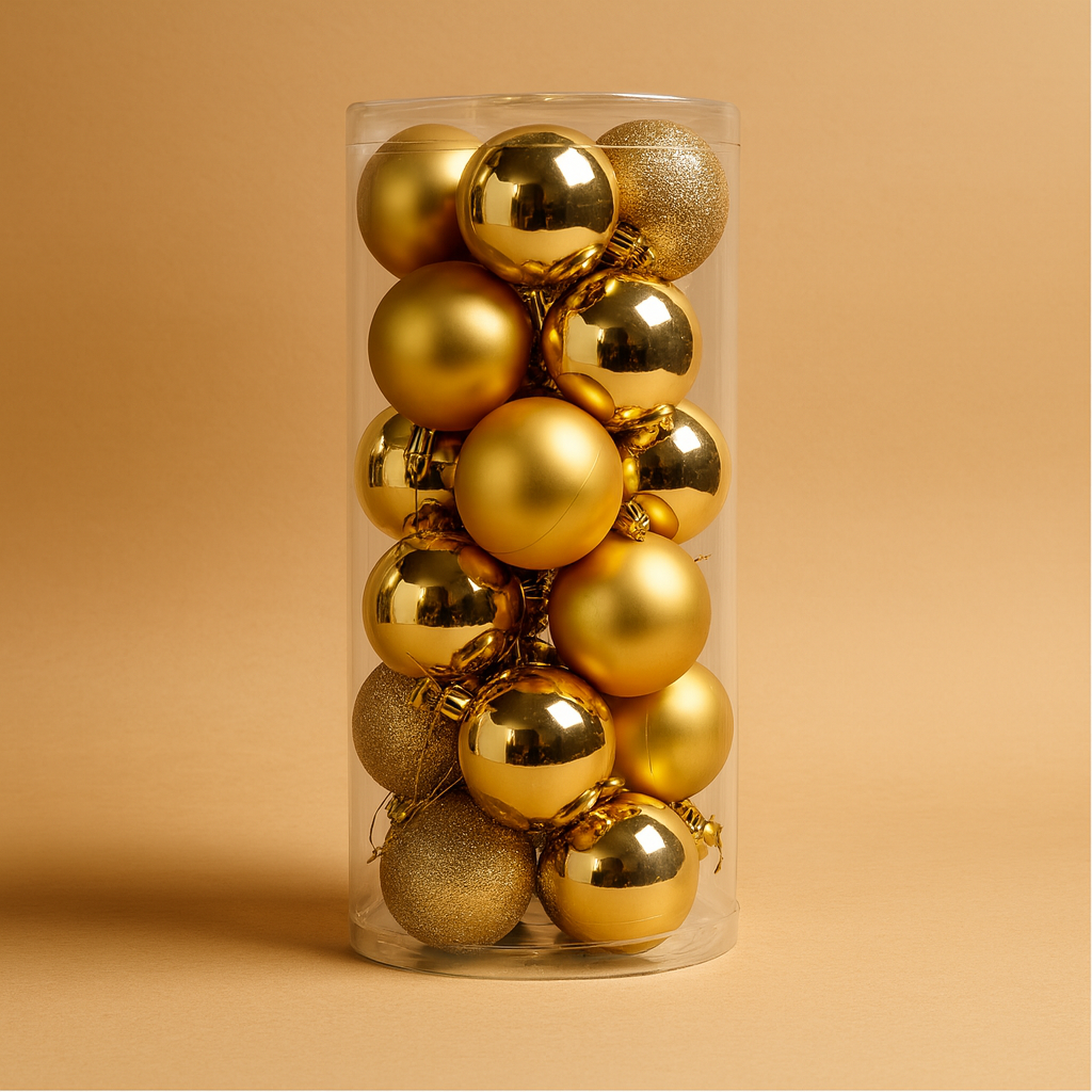 Zestaw plastikowych bombek choinkowych Ozdoby choinkowe wiszące 0