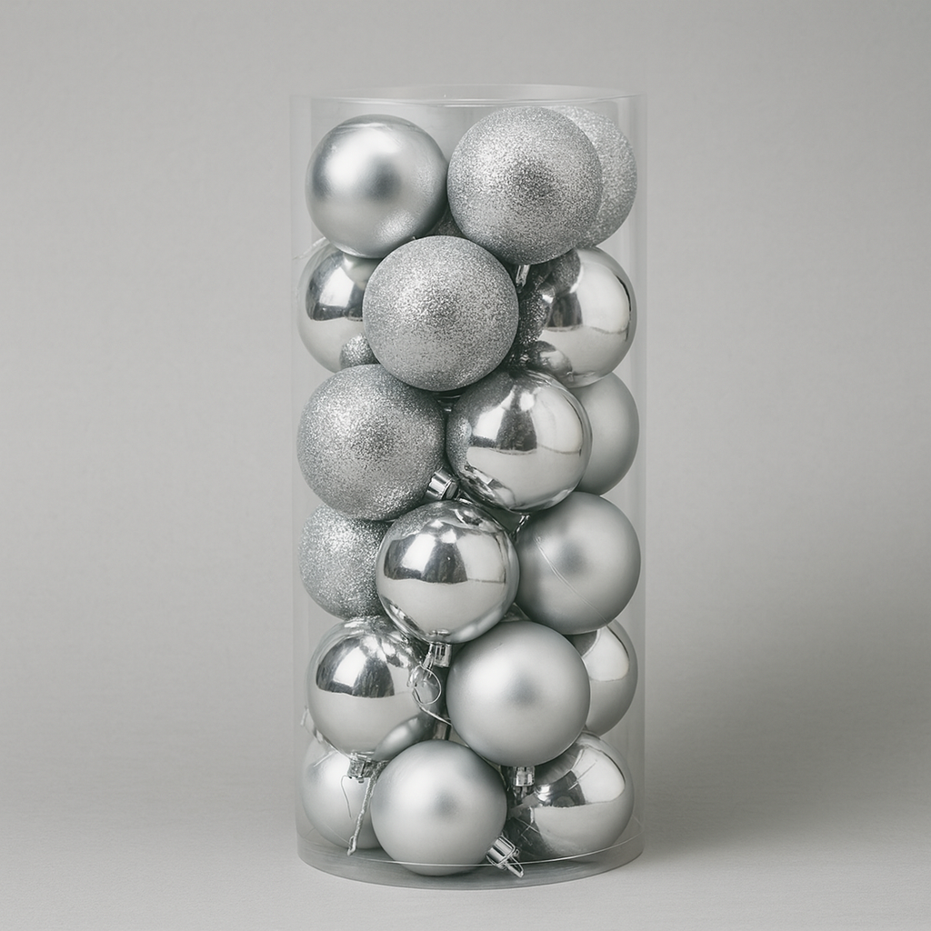 Zestaw plastikowych bombek choinkowych Ozdoby choinkowe wiszące 1