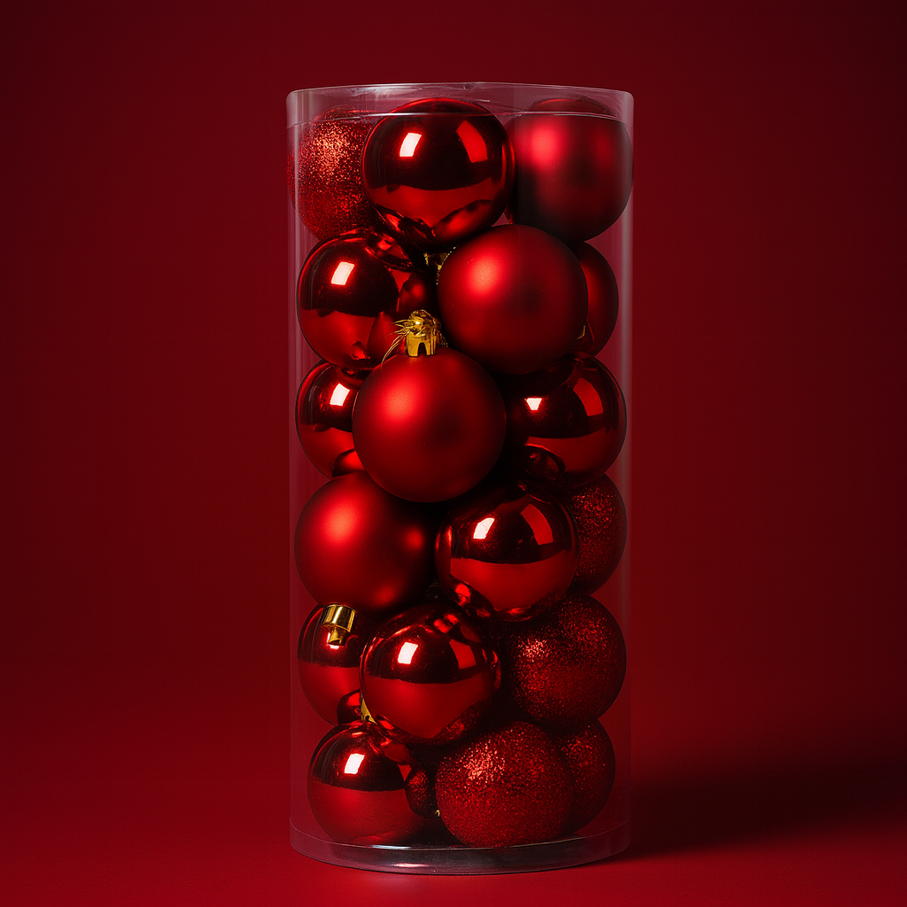 Zestaw plastikowych bombek choinkowych Ozdoby choinkowe wiszące 2