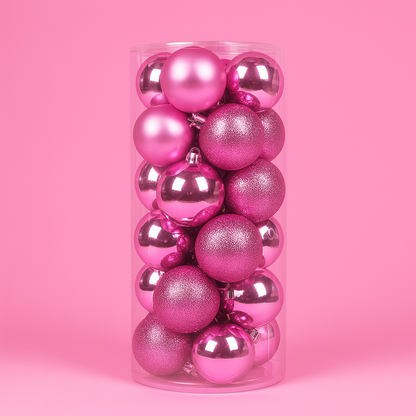 Zestaw plastikowych bombek choinkowych Ozdoby choinkowe wiszące 3