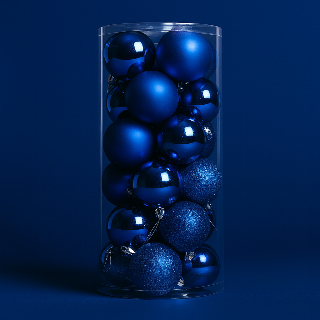 Zestaw plastikowych bombek choinkowych Ozdoby choinkowe wiszące 4