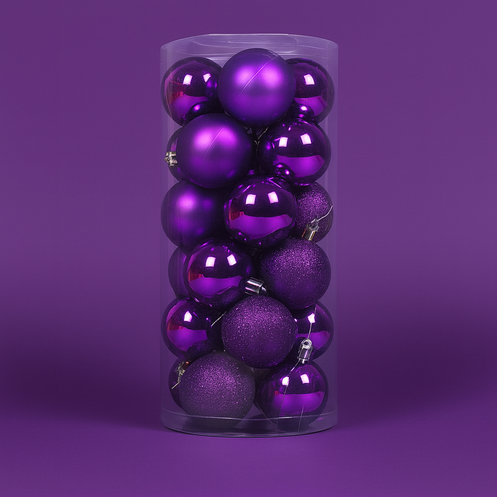 Zestaw plastikowych bombek choinkowych Ozdoby choinkowe wiszące 8