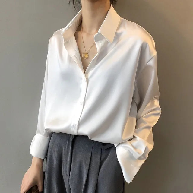 Blouse dames zomer | Lange mouwen kleding topje V-hals | Sophie