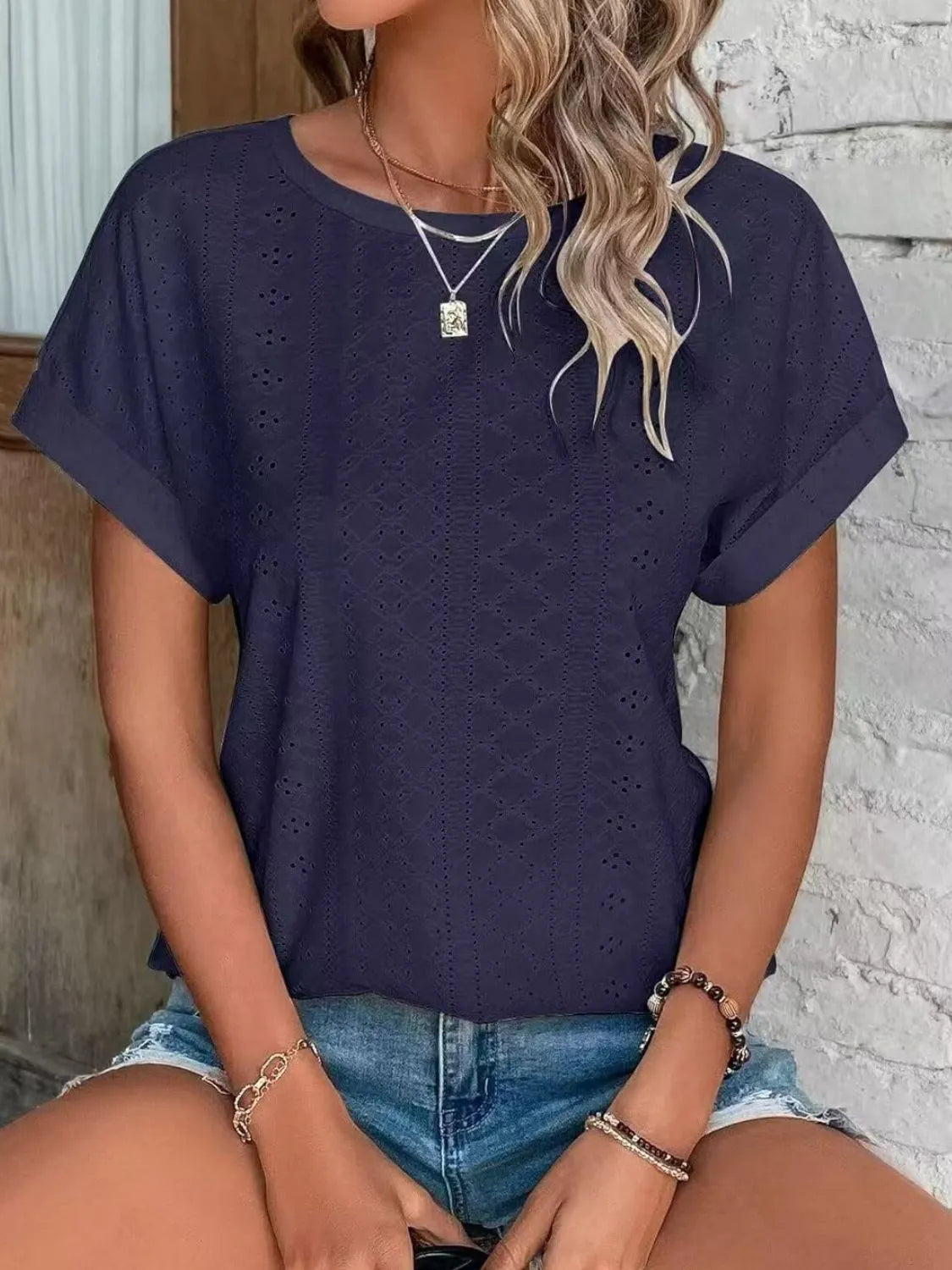 Bluzka ażurowa damska | Moda lato kobiety | Kinga