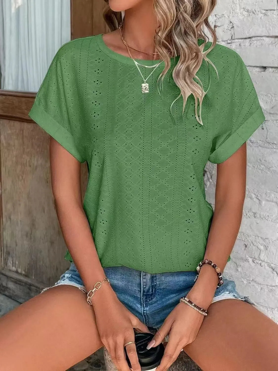 Bluzka ażurowa damska | Moda lato kobiety | Kinga