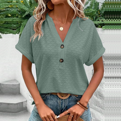 Bluzka z guzikami | Letnia elegancja w nowoczesnym stylu | Klaudia