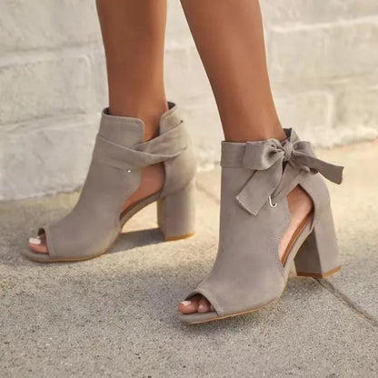 Botki z odkrytymi palcami | Buty jesień kobiety | Natalia