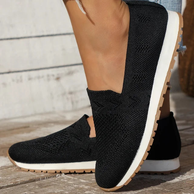 Buty damskie | Sneakersy wsuwane siateczkowe płaskie sportowe lato | Paulina