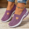 Buty damskie | Sportowe mokasyny slip-on oddychające lekkie na platformie | Camira