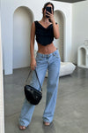 Crop top drapowany dekolt | Bluzka lato kobiety | Melani