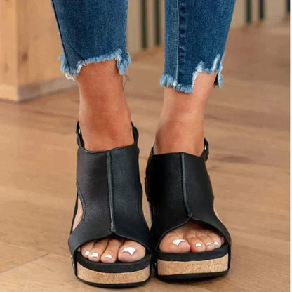 Keilsandalen Korksohle | Sommerschuhe Damen Freizeitmode | Nadine