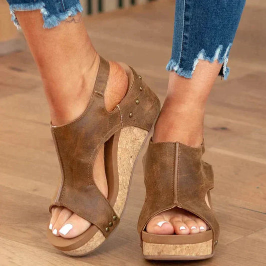 Keilsandalen Korksohle | Sommerschuhe Damen Freizeitmode | Nadine