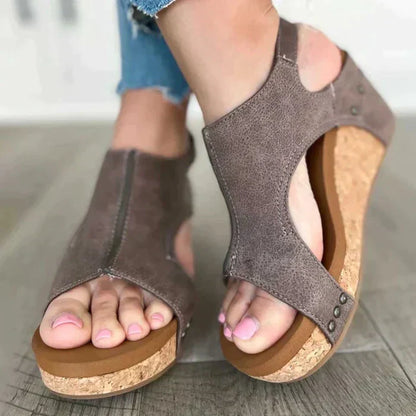 Keilsandalen Korksohle | Sommerschuhe Damen Freizeitmode | Nadine
