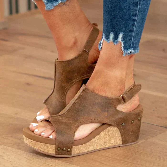 Keilsandalen Korksohle | Sommerschuhe Damen Freizeitmode | Nadine