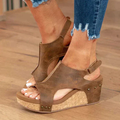 Keilsandalen Korksohle | Sommerschuhe Damen Freizeitmode | Nadine