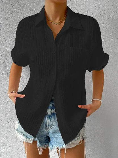 Variant image for Bluzka damska krótki rękaw | Eleganckie bluzki damskie na lato | Kasia-33